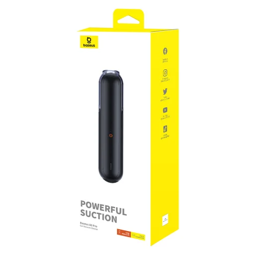 Baseus A0 Pro 4000Pa HEPA vezeték nélküli autós porszívó - fekete - 6