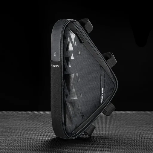 Rockbros B39-2 vízálló kerékpár táska vázra - fekete - 3