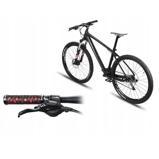 Rockbros 2017-14ARD kerékpár markolat - fekete és piros - 4