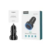 Choetech TC0014 USB-C USB-A PD 60W autós töltő LED háttérvilágítással - fekete thumbnail