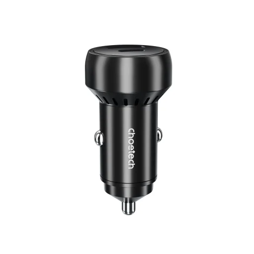 Choetech TC0014 USB-C USB-A PD 60W autós töltő LED háttérvilágítással - fekete - 1