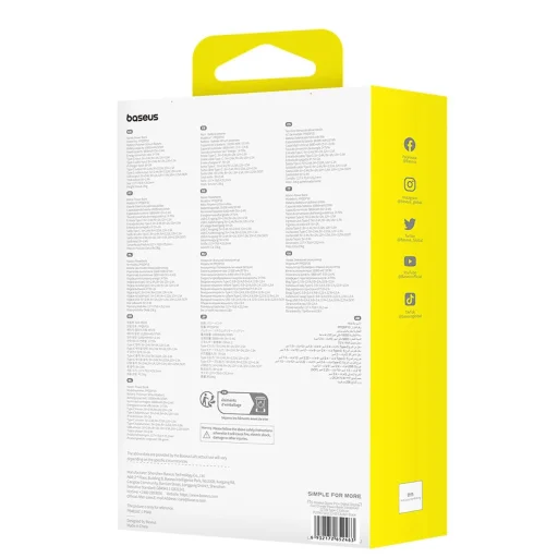 Baseus Qpow Pro+ 10000mAh 22.5W powerbank beépített USB-C kábellel és kijelzővel - fekete - 7