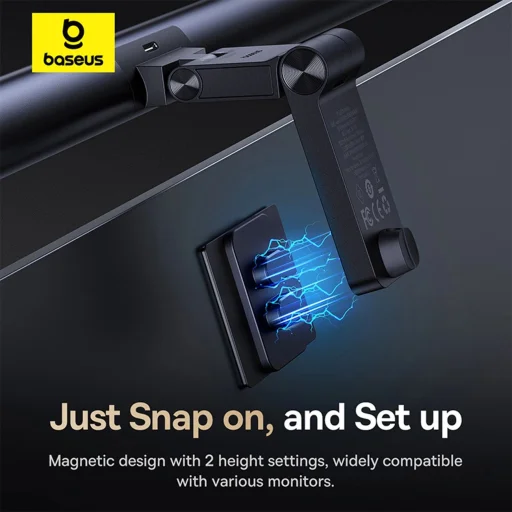 Baseus i-wok 3 BS-LT007 monitor lámpa, mágneses, aszimmetrikus - fekete - 13