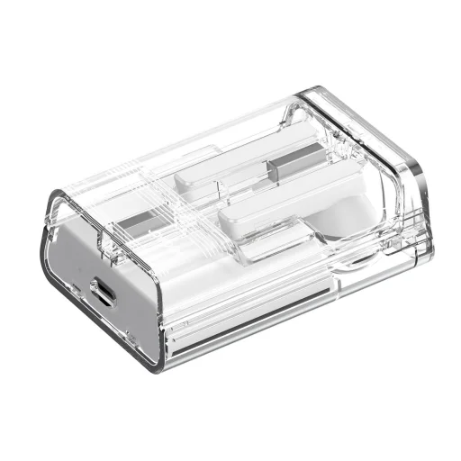 TWS Joyroom JR-TC1 IceLens Series vezeték nélküli fülhallgató LED világítással - fehér - 5