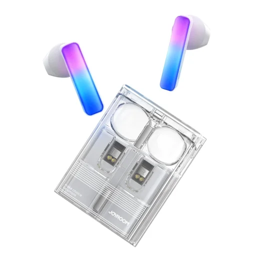 TWS Joyroom JR-TC1 IceLens Series vezeték nélküli fülhallgató LED világítással - fehér - 1