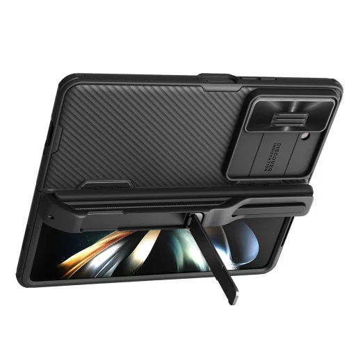 Nillkin CamShield Fold tok Samsung Galaxy Z Fold 5-höz stylus tartóval - fekete - 3