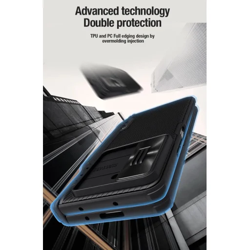 Nillkin CamShield Fold tok Samsung Galaxy Z Fold 5-höz stylus tartóval - fekete - 9