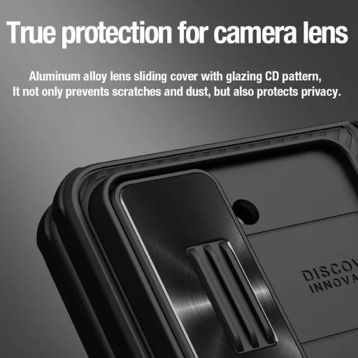 Nillkin CamShield Fold tok Samsung Galaxy Z Fold 5-höz stylus tartóval - fekete - 10