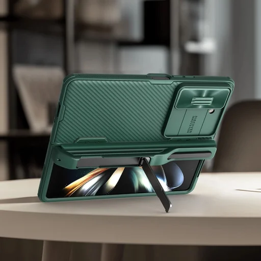 Nillkin CamShield Fold tok Samsung Galaxy Z Fold 5-höz stylus tartóval - fekete - 16