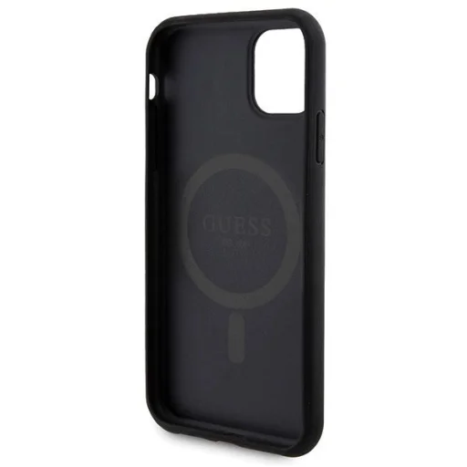 Guess 4G Metal Logo tok és készlet iPhone 11-hez + 5000mAh MagSafe power bank - fekete - 7