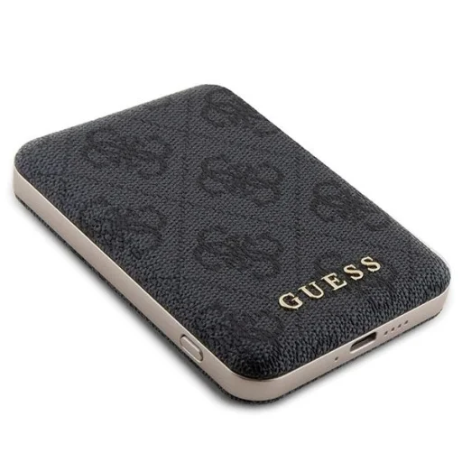 Guess 4G Metal Logo tok és készlet iPhone 11-hez + 5000mAh MagSafe power bank - fekete - 10