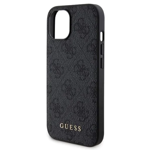 Guess 4G Metal Logo tok szett iPhone 15-höz + 5000mAh MagSafe power bank - fekete - 6