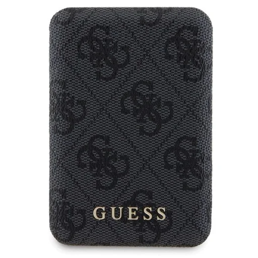 Guess 4G Metal Logo tok szett iPhone 15-höz + 5000mAh MagSafe power bank - fekete - 8