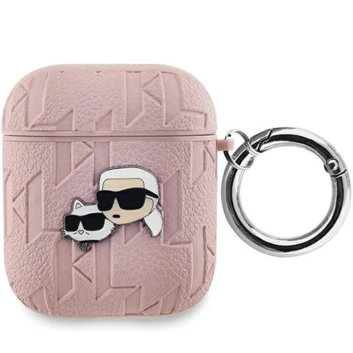 Karl Lagerfeld Monogram Karl & Choupette Head tok AirPods 1 / 2 - rózsaszín - 1