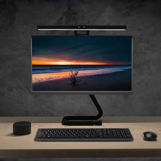 Silver Monkey Lightbar LB200 monitor lámpa 2800K-5500K + távirányító - fekete - 5