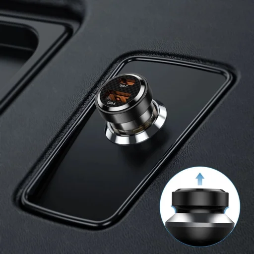 Tech-Protect CC30W autós töltő USB-C PD 30W / USB-A QC 3.0 - fekete - 3