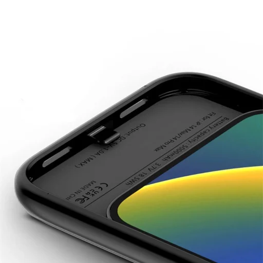 Tech-Protect PowerCase tok iPhone 15 Pro-hoz MagSafe-fel és 7000mAh külső akkumulátorral - fekete - 4