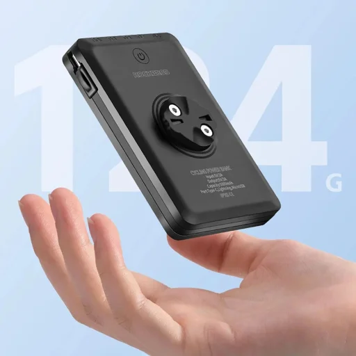 Rockbros JP008 első biciklilámpa powerbankkal 5000mAh 150lm IPX6 - fekete - 9