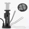 Rockbros 42610002001 álló biciklipumpa nyomásmérővel - fekete thumbnail