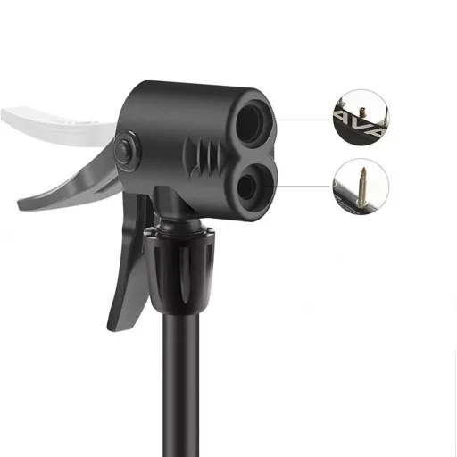 Rockbros 42610002001 álló biciklipumpa nyomásmérővel - fekete - 5