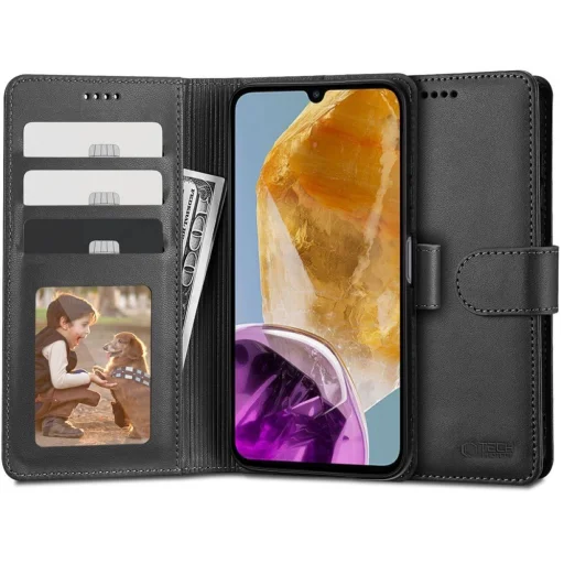 Tech-Protect Wallet tok Samsung Galaxy M15 5G - fekete - 1