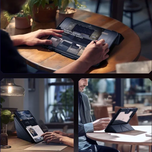 Nillkin Bumper Leather Case Pro iPad Pro 11" 2024 - fekete tok - 7