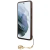 Eredeti GUESS tok - kemény tok 4G Charms Kollekció GUHCSA35GF4GBR Samsung Galaxy A35 Barna tok - 5