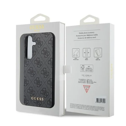Original Case GUESS - hardcase 4G Metal Gold Logo GUOHCSA35G4GFGR tok Samsung Galaxy A35 fekete - 8