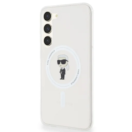 Original Pouch KARL LAGERFELD keménytok IML Ikonik MagSafe KLHMS24MHFCKNOT Samsung Galaxy S24 Plus átlátszó tok - 2