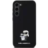Eredeti KARL LAGERFELD szilikon tok Karl&Choupette Metal Pin KLHCS24MSMHKCNPK Samsung Galaxy S24 Plus fekete - 3