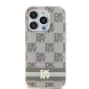 Original Case DKNY hardcase IML kockás monó minta & nyomtatott csíkok MagSafe DKHMP15SHCPTSE iPhone 15 tok bézs