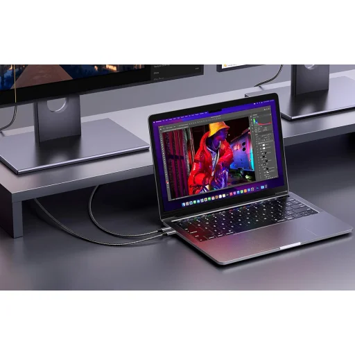 Ugreen CM556 kábel USB-C és DisplayPort 8K csatlakozókkal, 3 m hosszú - szürke - 8