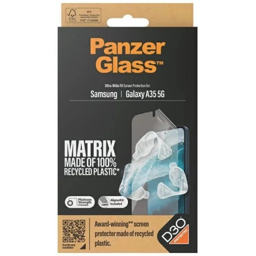 PanzerGlass Matrix Ultra-Wide Fit üvegfólia pozicionálóval Samsung Galaxy A35 5G-hez - 4