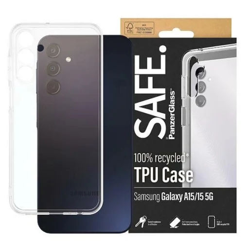 SAFE by PanzerGlass tok Samsung Galaxy A15 / A15 5G - átlátszó - 1