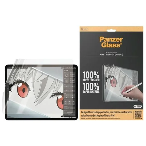 Antibakteriális PanzerGlass GraphicPaper fólia tükröződésmentes szűrővel iPad Pro 12.9" 2018 / 2020 / 2021 / 2022 üvegfólia - 1