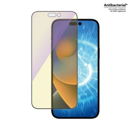 PanzerGlass Ultra-Wide Fit antibakteriális edzett üveg kékfény szűrővel és pozicionálóval iPhone 14 Pro Max üvegfólia - 2