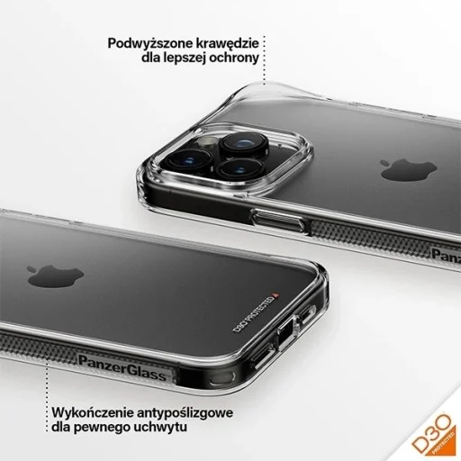 PanzerGlass HardCase D3O-val és katonai minősítéssel iPhone 15 Pro Max-hoz - átlátszó tok - 4