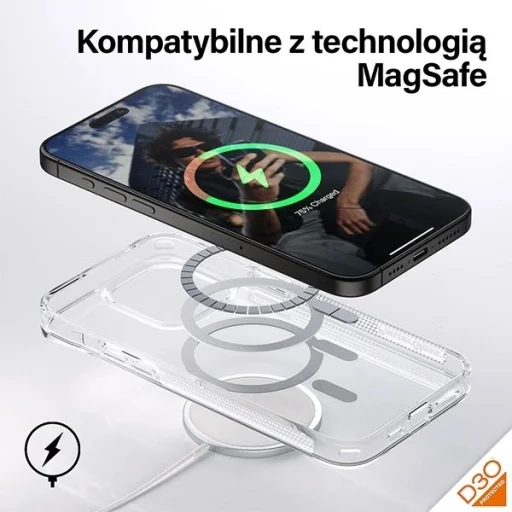 PanzerGlass HardCase D3O MagSafe tok katonai minősítéssel iPhone 15 Pro Max - Átlátszó - 4