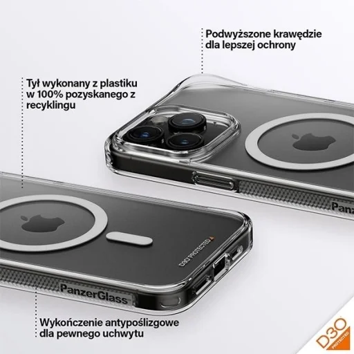PanzerGlass HardCase D3O MagSafe tok katonai minősítéssel iPhone 15 Pro Max - Átlátszó - 5