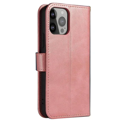 Magnet Case Samsung A15 fliptok és pénztárca funkcióval - rózsaszín tok - 4