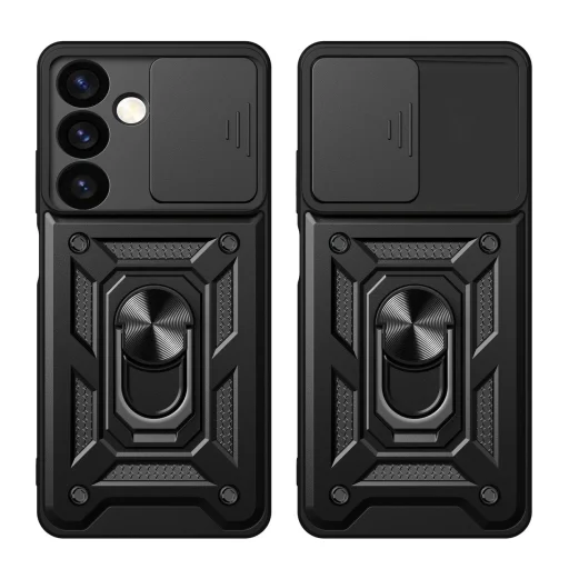 Hybrid Armor Camshield páncélozott tok Samsung Galaxy S24+ kameravédelemmel - fekete tok - 2