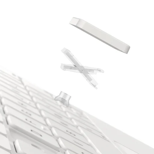 Baseus Brilliance mágneses fliptok vezeték nélküli billentyűzettel és kijelzővel iPad 10 10.9" (2022) / iPad 11 2025 fehér - 5