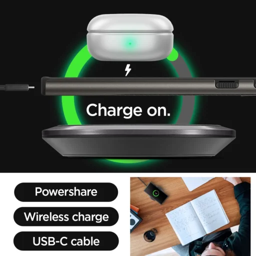 Spigen Neo Hybrid tok Samsung Galaxy S24 Ultra - metál szürke - 13