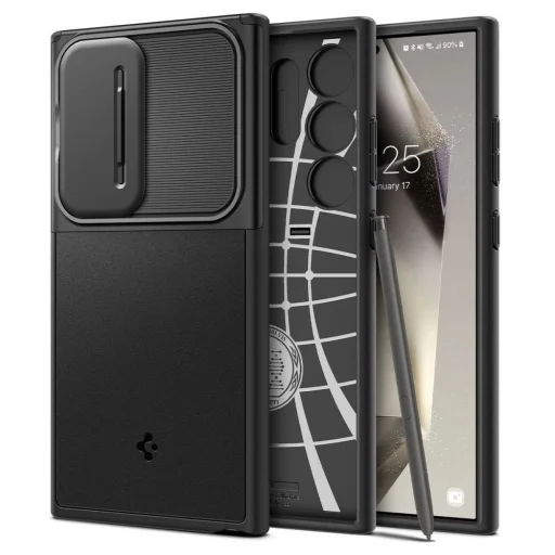 Spigen Optik Armor tok Samsung Galaxy S24 Ultra - fekete - 1