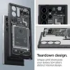Spigen Ultra Hybrid puzdro pre Samsung Galaxy S24 Ultra - tmavosivé (vzor Zero One) thumbnail