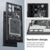 Spigen Ultra Hybrid puzdro pre Samsung Galaxy S24 Ultra - tmavosivé (vzor Zero One) thumbnail