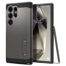 Spigen Tough Armor puzdro pre Samsung Galaxy S24 Ultra - metalická sivá