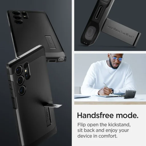 Spigen Tough Armor MagSafe tok Samsung Galaxy S24 Ultra - fekete - 14