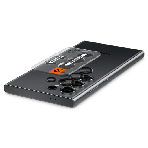 Spigen Optik.tR EZ Fit Kameravédő Samsung Galaxy S24 Ultra - Fekete 2 db üvegfólia - 5