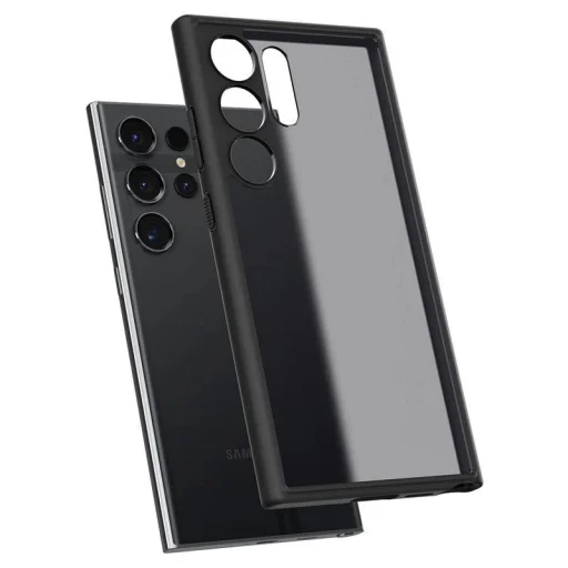 Spigen Ultra Hybrid tok Samsung Galaxy S24 Ultra - áttetsző és fekete - 15